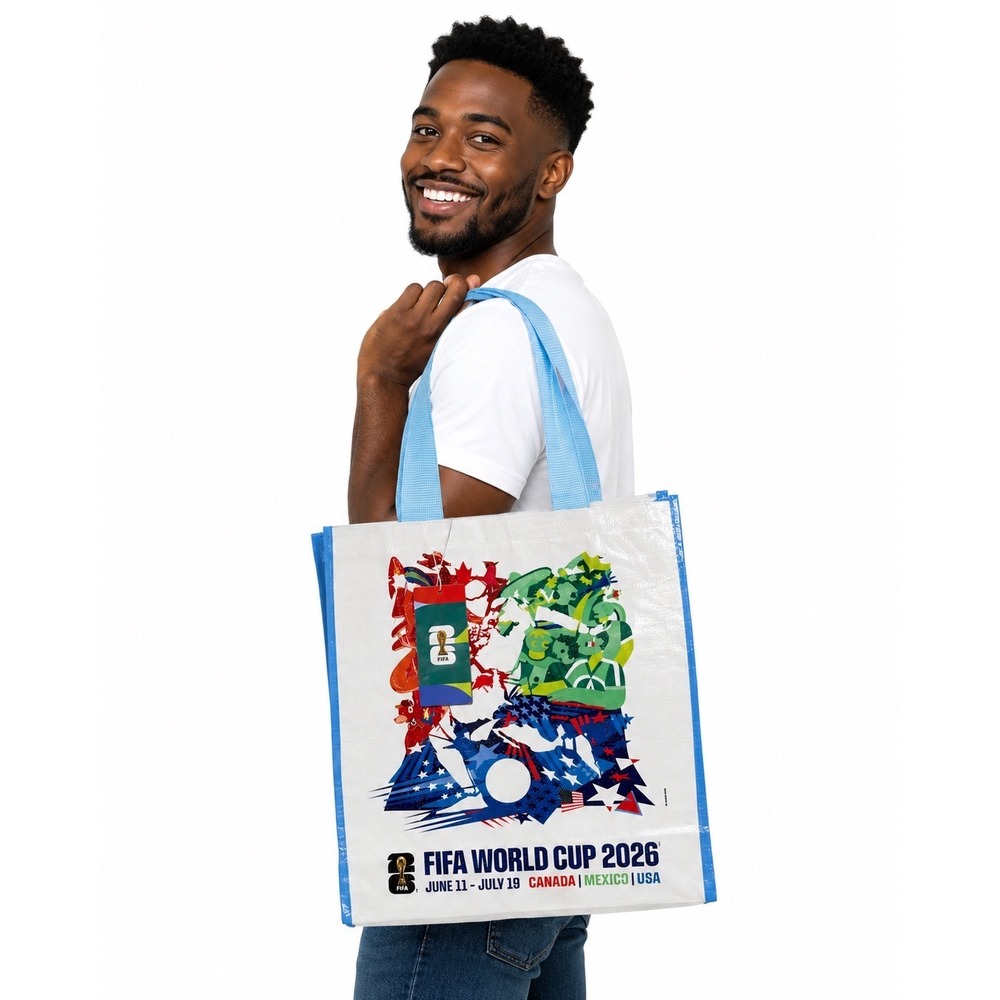 FIFA World Cup 2026 Reusable Tote Bag Canada Mexico USA Official Licensed NWT